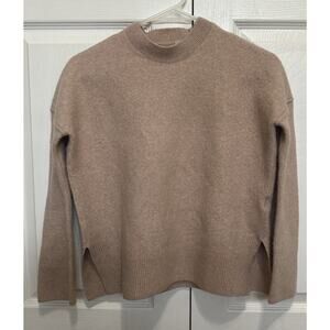 AllSaints Soft Pink Darla Wool Yak Blend Sweater Sz XS Quiet Luxury Minimalist